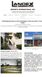 Mobile Screenshot of landexresorts.com