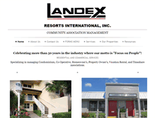 Tablet Screenshot of landexresorts.com